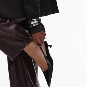 Tony Bianco Crush Slingback Pump in Black Vintage